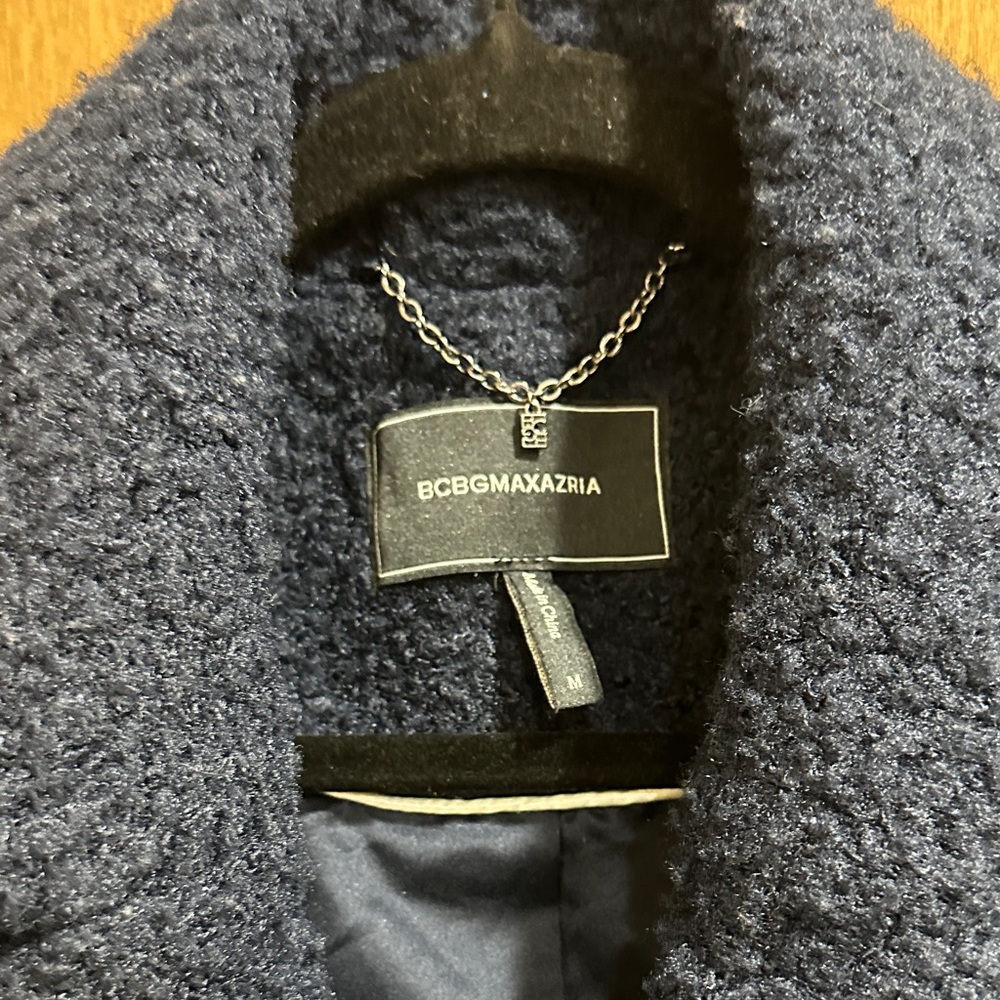 BCBGMaxAzria Midnight Blue Textured Jacket